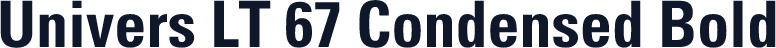 Univers LT 67 Condensed Bold