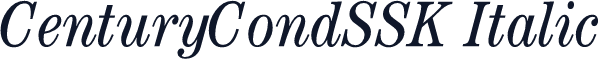 CenturyCondSSK Italic