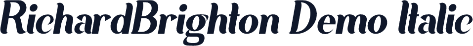 RichardBrighton Demo Italic