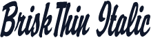 BriskThin Italic