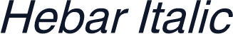 Hebar Italic