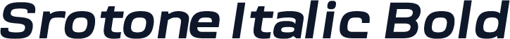 Srotone Italic Bold