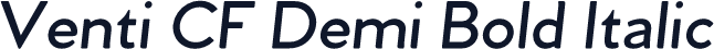Venti CF Demi Bold Italic
