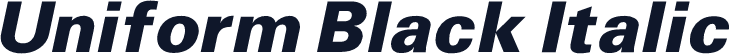 Uniform Black Italic