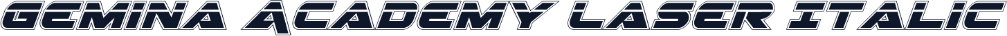 Gemina Academy Laser Italic