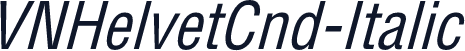 VNHelvetCnd-Italic