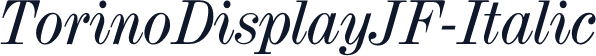TorinoDisplayJF-Italic