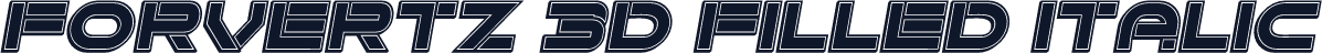 Forvertz 3D Filled Italic