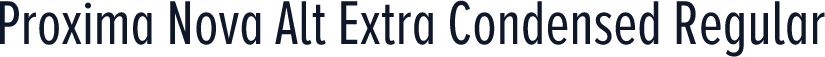 Proxima Nova Alt Extra Condensed Regular