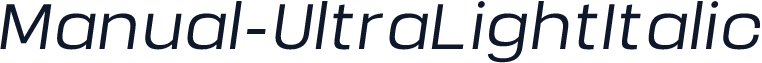 Manual-UltraLightItalic