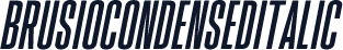 BrusioCondensedItalic