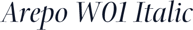 Arepo W01 Italic