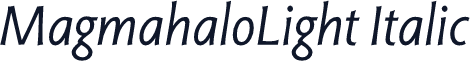 MagmahaloLight Italic