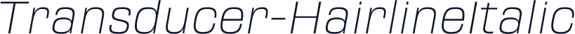 Transducer-HairlineItalic