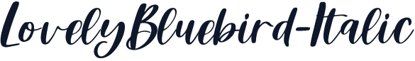 LovelyBluebird-Italic
