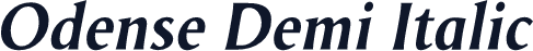 Odense Demi Italic