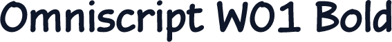 Omniscript W01 Bold