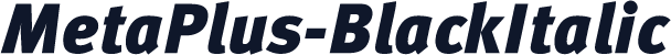MetaPlus-BlackItalic