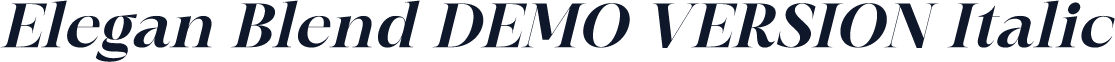 Elegan Blend DEMO VERSION Italic