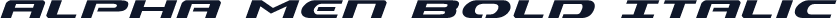 Alpha Men Bold Italic