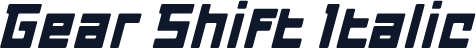 Gear Shift Italic