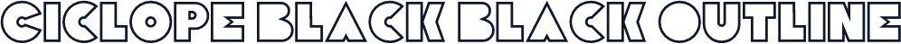 Ciclope Black Black Outline