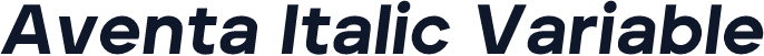 Aventa Italic Variable
