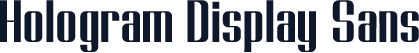Hologram Display Sans