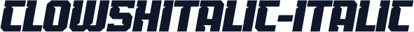 ClowshItalic-Italic