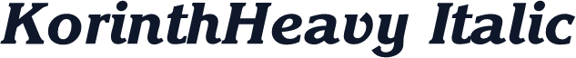 KorinthHeavy Italic
