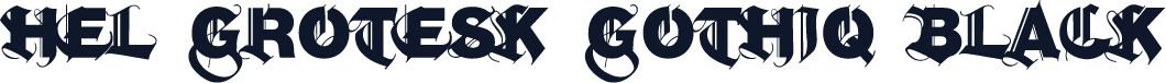 Hel Grotesk Gothiq Black