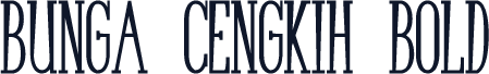 Bunga Cengkih Bold