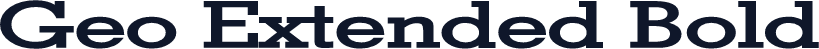 Geo Extended Bold