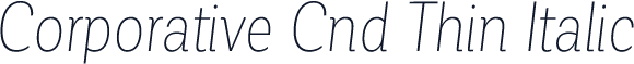 Corporative Cnd Thin Italic