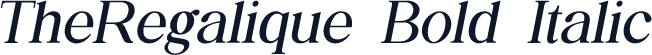 TheRegalique Bold Italic