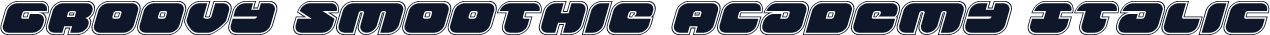 Groovy Smoothie Academy Italic