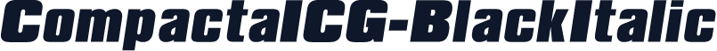 CompactaICG-BlackItalic