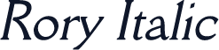 Rory Italic
