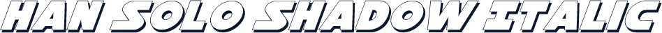 Han Solo Shadow Italic