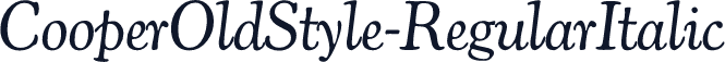 CooperOldStyle-RegularItalic