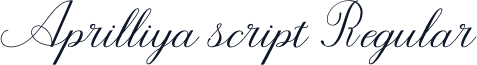 Aprilliya script Regular