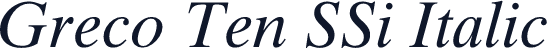 Greco Ten SSi Italic