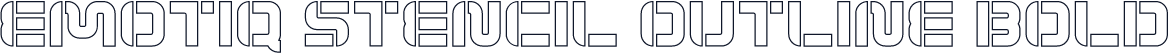 EMOTIQ Stencil Outline Bold