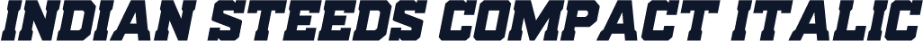 Indian Steeds Compact Italic