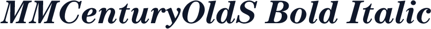 MMCenturyOldS Bold Italic