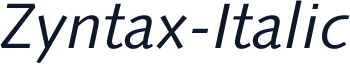 Zyntax-Italic