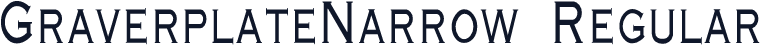 GraverplateNarrow Regular