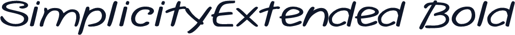 SimplicityExtended Bold