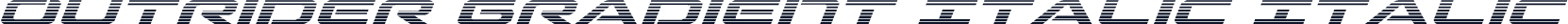 Outrider Gradient Italic Italic