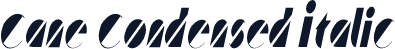 Cane Condensed Italic